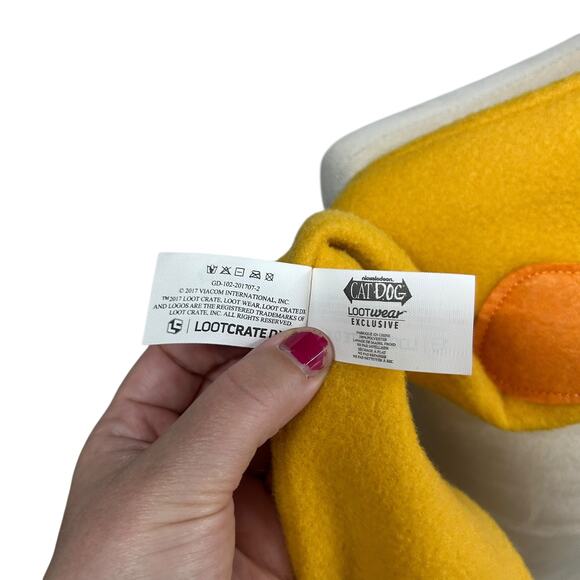 90s Nostalgia CatDog Fleece Scarf Nickelodeon Loot Crate Exclusive - Picture 5 of 6